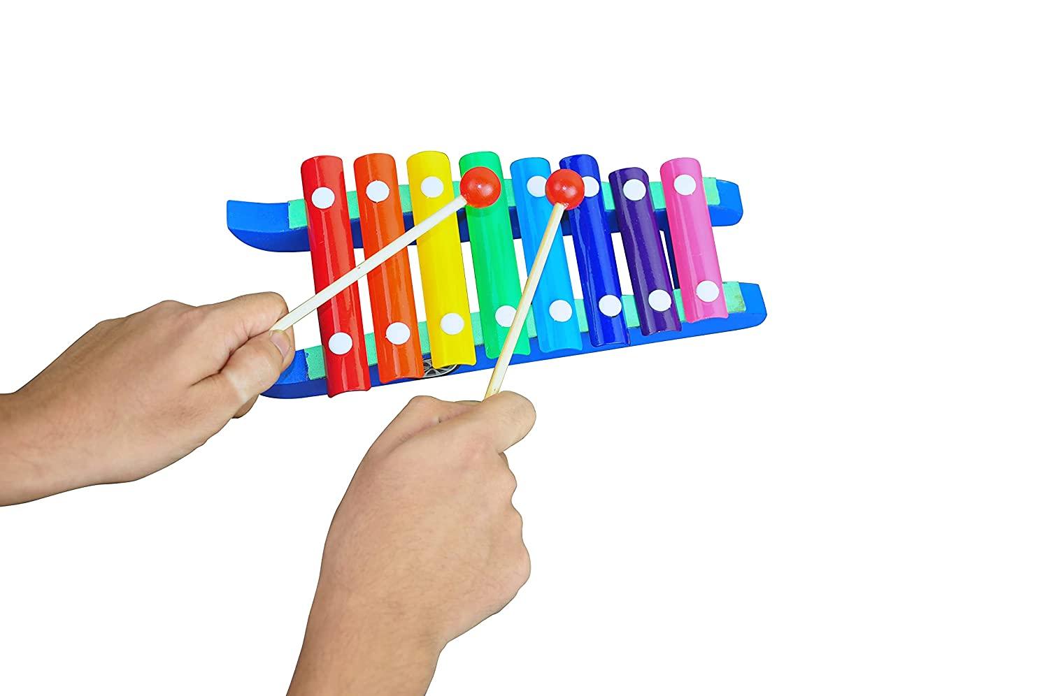 Dr. Mady Wooden Car Xylophone, Multicolor