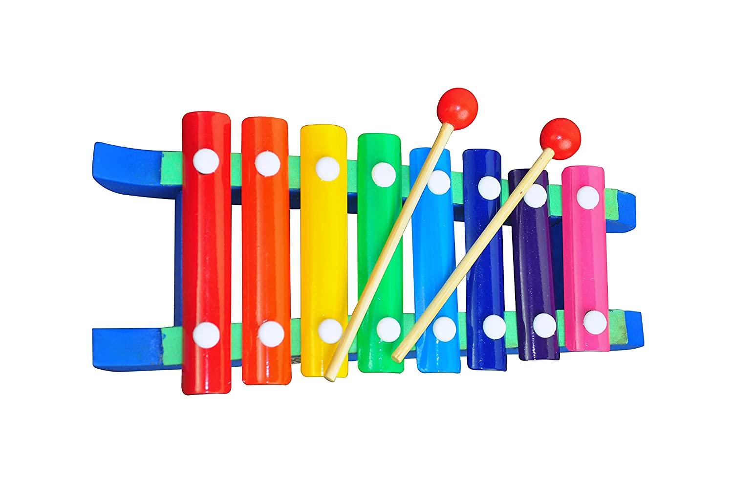 Dr. Mady Wooden Car Xylophone, Multicolor