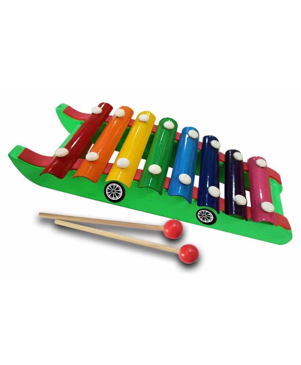 Dr. Mady Wooden Car Xylophone, Multicolor
