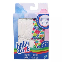 Baby Alive Diapers Refill Pack, Pack of 6