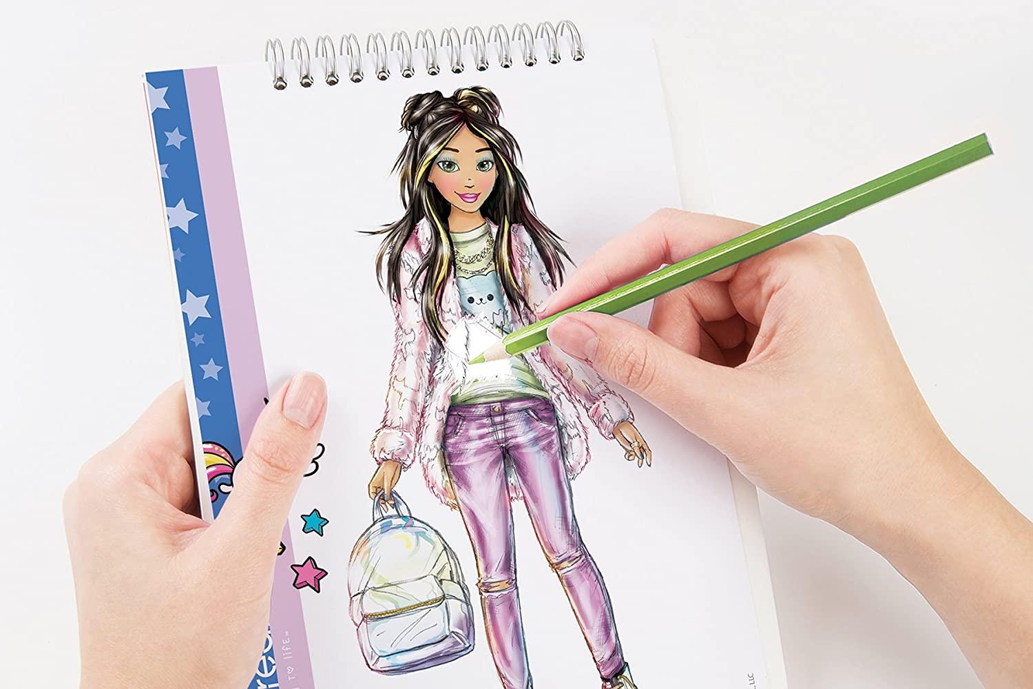 Make It Real Fashion Design Sketchbook: Digital Dream Multicolor
