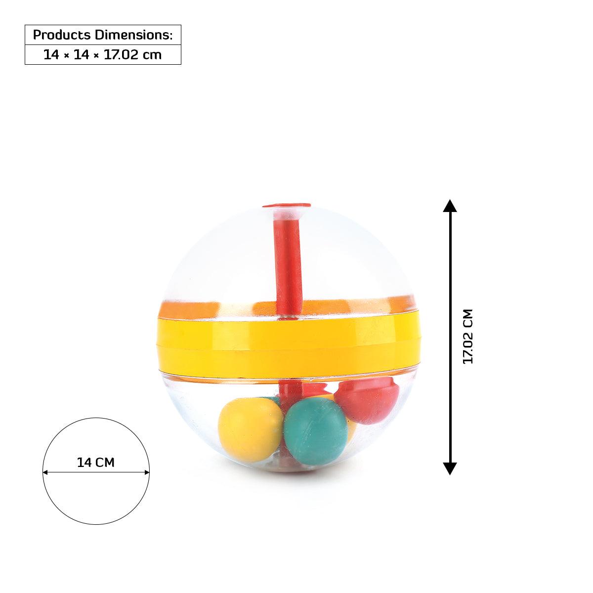 Ok Play Babee Ball, Indoor And Outdoor, Ball For Kids Girls And Boys, Plastic, Multicolor, 0 To 2 Years