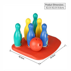 Ok Play Bowling Alley, Indoor And Outdoor, Bowling Game Set For Kids,Plastic, Multicolor, 2 To 4 Years