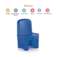 Ok Play Genius Group Chair, Medium Chair, Perfect For Home And School, Blue, 2 to 4 Years