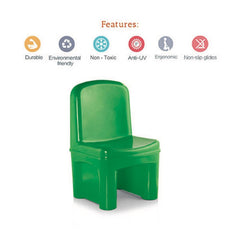 Ok Play Genius Group Chair, Medium Chair, Perfect For Home And School, Green, 2 to 4 Years