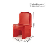 Ok Play Genius Group Chair, Medium Chair, Perfect For Home And School, Red, 2 to 4 Years