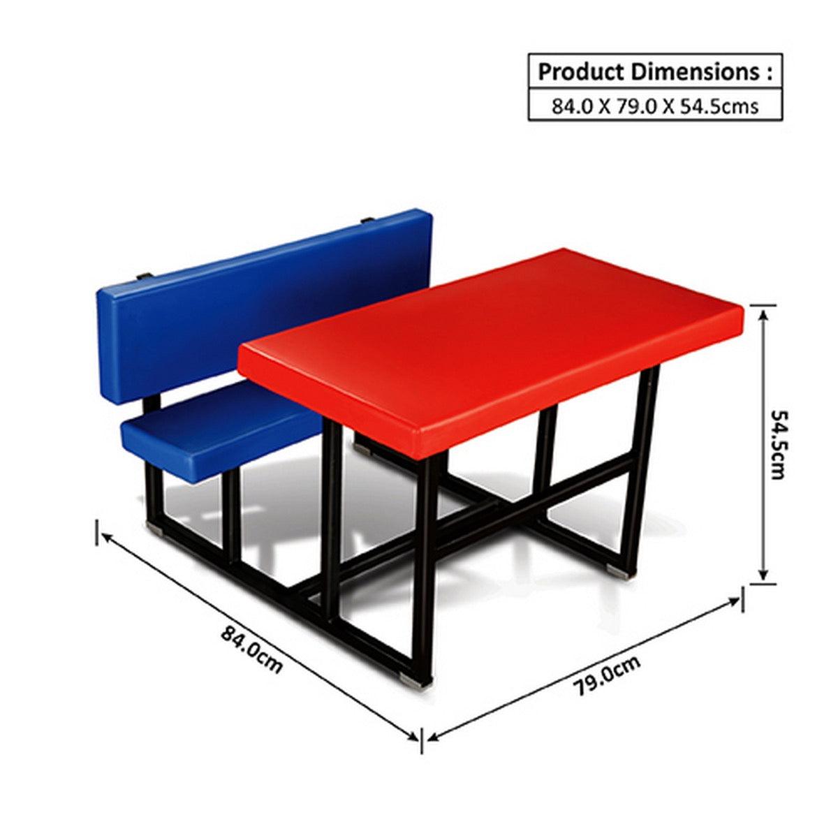 Ok Play Dual Desk, Chair And Table, Perfect For Home And School, Red & Blue, 5 to 10 Years