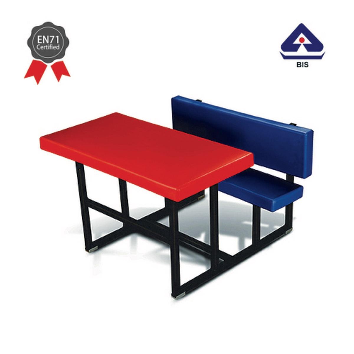 Ok Play Dual Desk, Chair And Table, Perfect For Home And School, Red & Blue, 5 to 10 Years