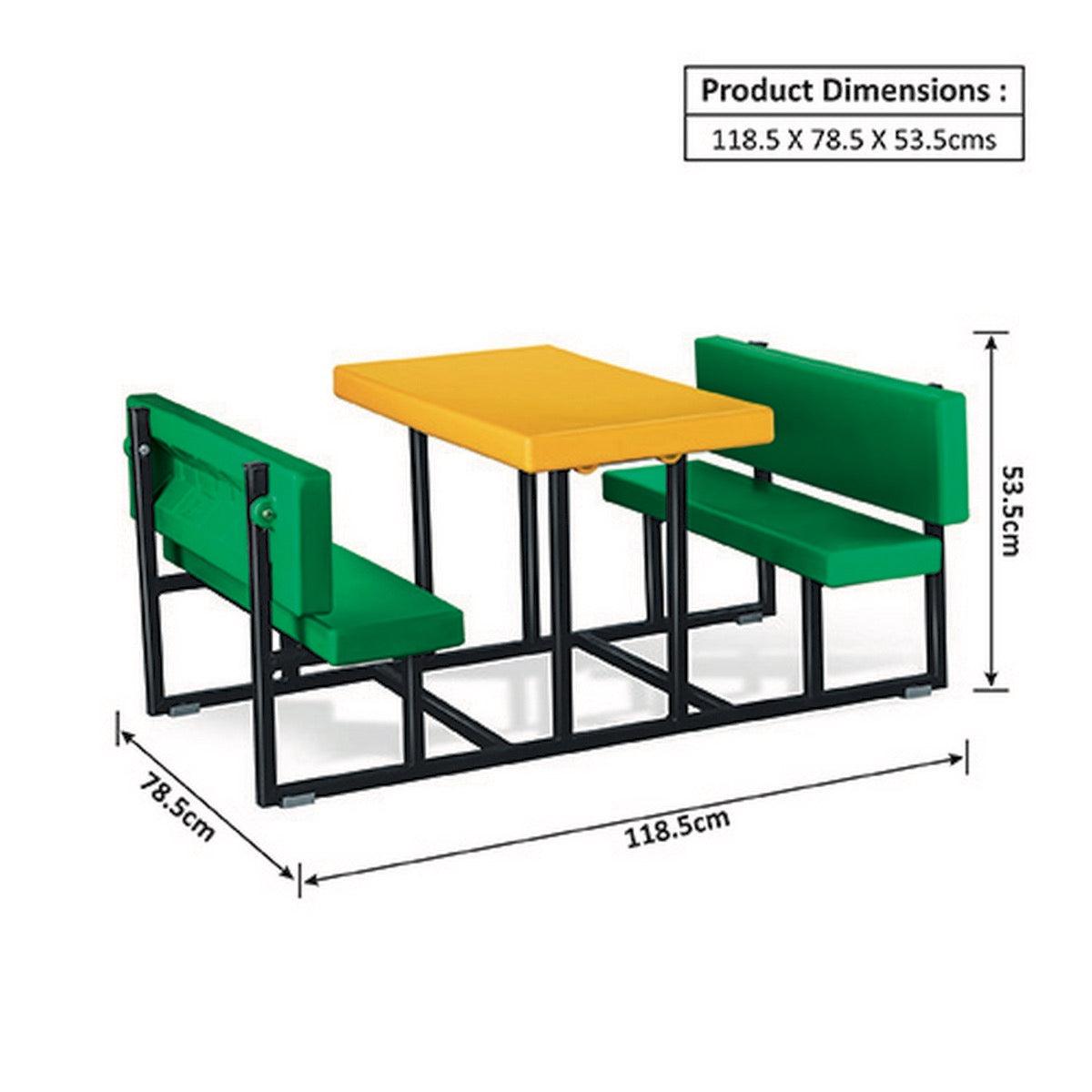 Ok Play Four Stroke Desk, Chair And Table, Perfect For Home And School, Yellow & Green, 3 to 4 Years