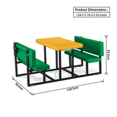 Ok Play Four Stroke Desk, Chair And Table, Perfect For Home And School, Yellow & Green, 3 to 4 Years