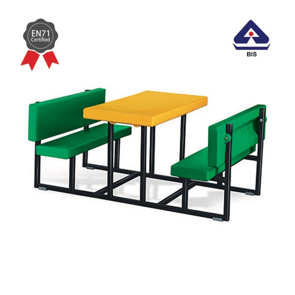 Ok Play Four Stroke Desk, Chair And Table, Perfect For Home And School, Yellow & Green, 3 to 4 Years