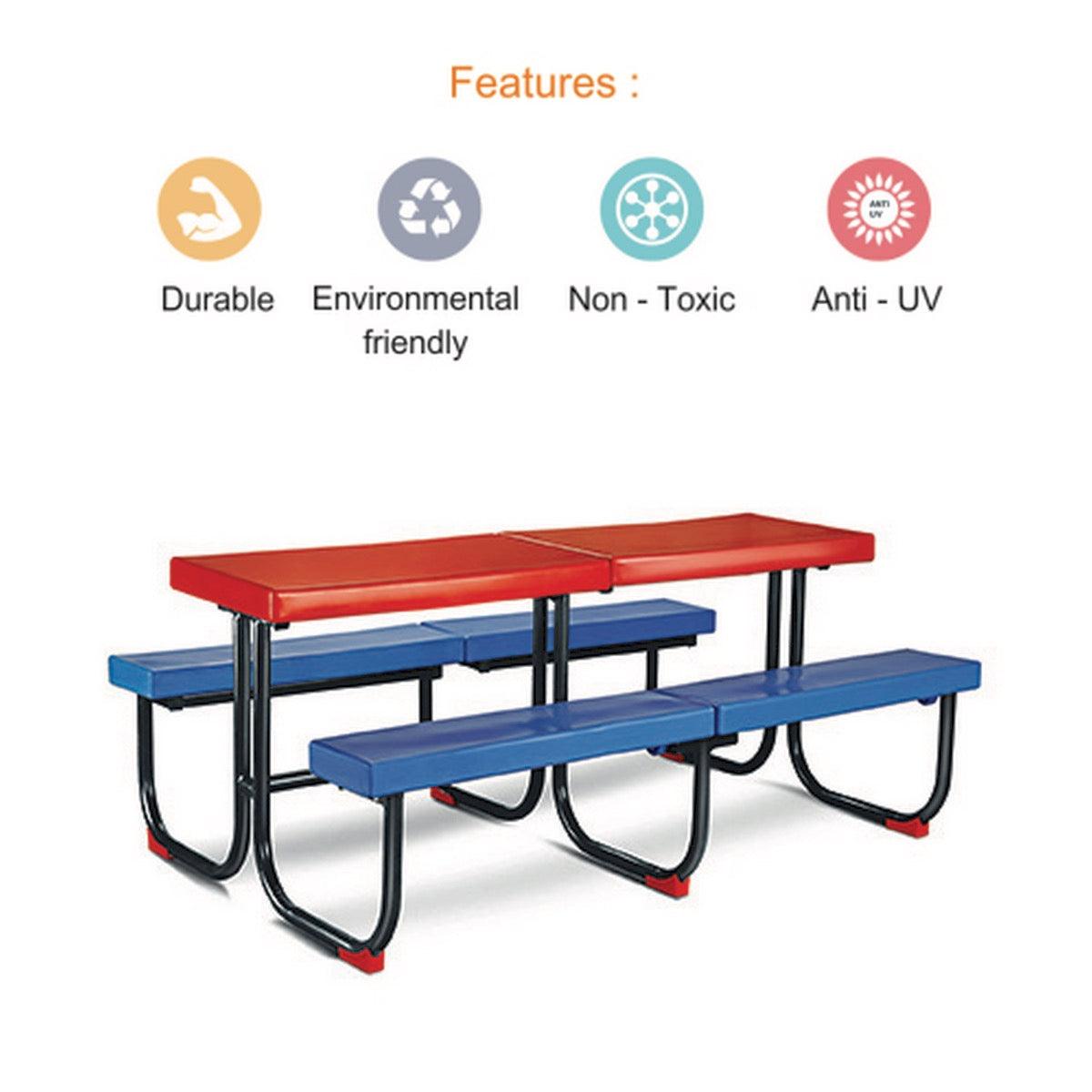Ok Play Fun Squad, Desk, Chair And Table, Perfect For Home And School, Red & Blue, 5 to 10 Years