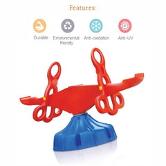 Ok Play Spin O Round, Fun Station, Swing, See Saw Toy, Blue & Red, 5 To 10 Years