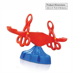 Ok Play Spin O Round, Fun Station, Swing, See Saw Toy, Blue & Red, 5 To 10 Years