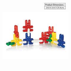 Ok Play Funny Bunny Link, Building Blocks Toys For Kids, Interlocking Blocks, Early Learning Educational Toy For Kids, Multicolor, 0 To 2 Years