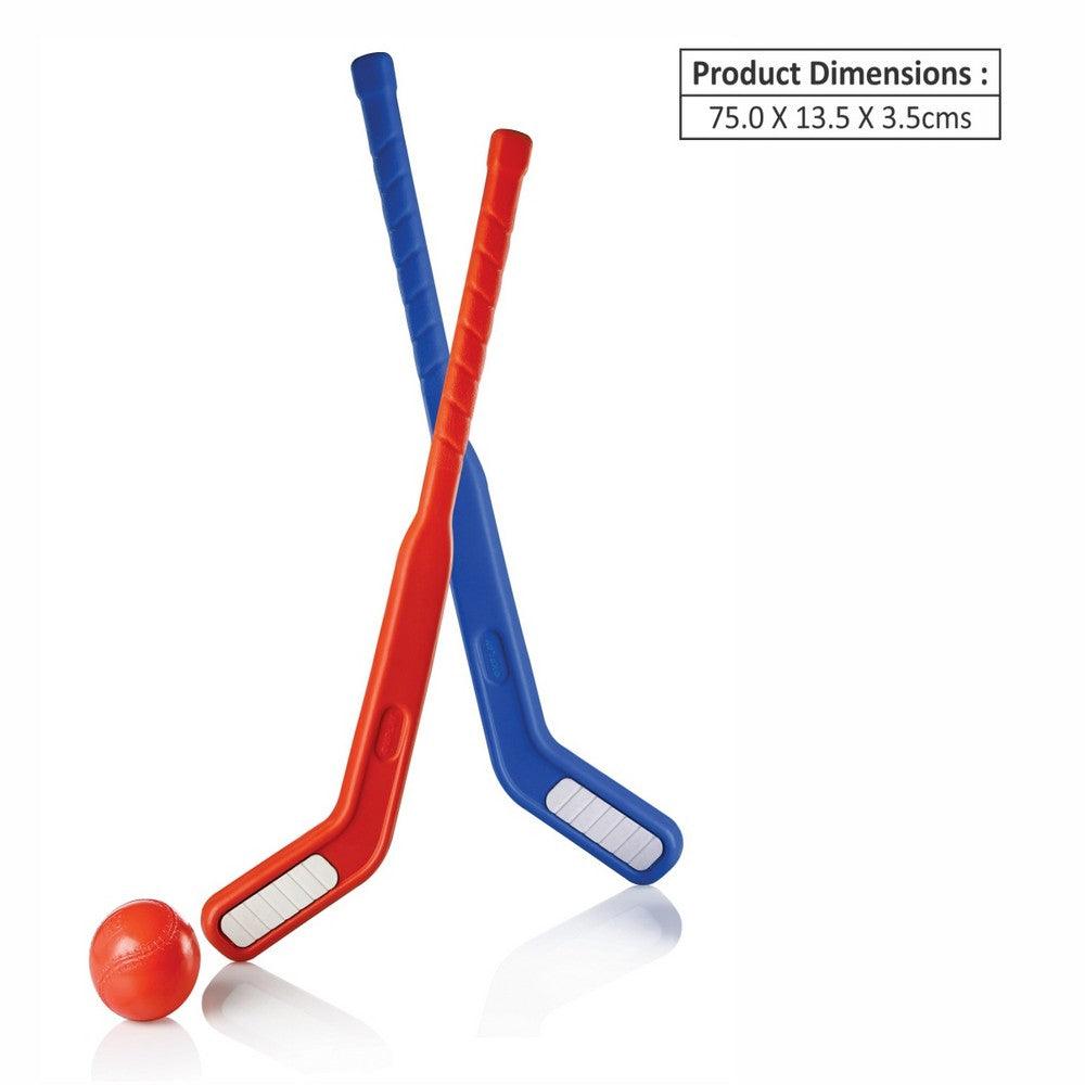 Ok Play Hockey 2000, Hockey Stick For Kids, Blue & Red, 2 To 4 Years