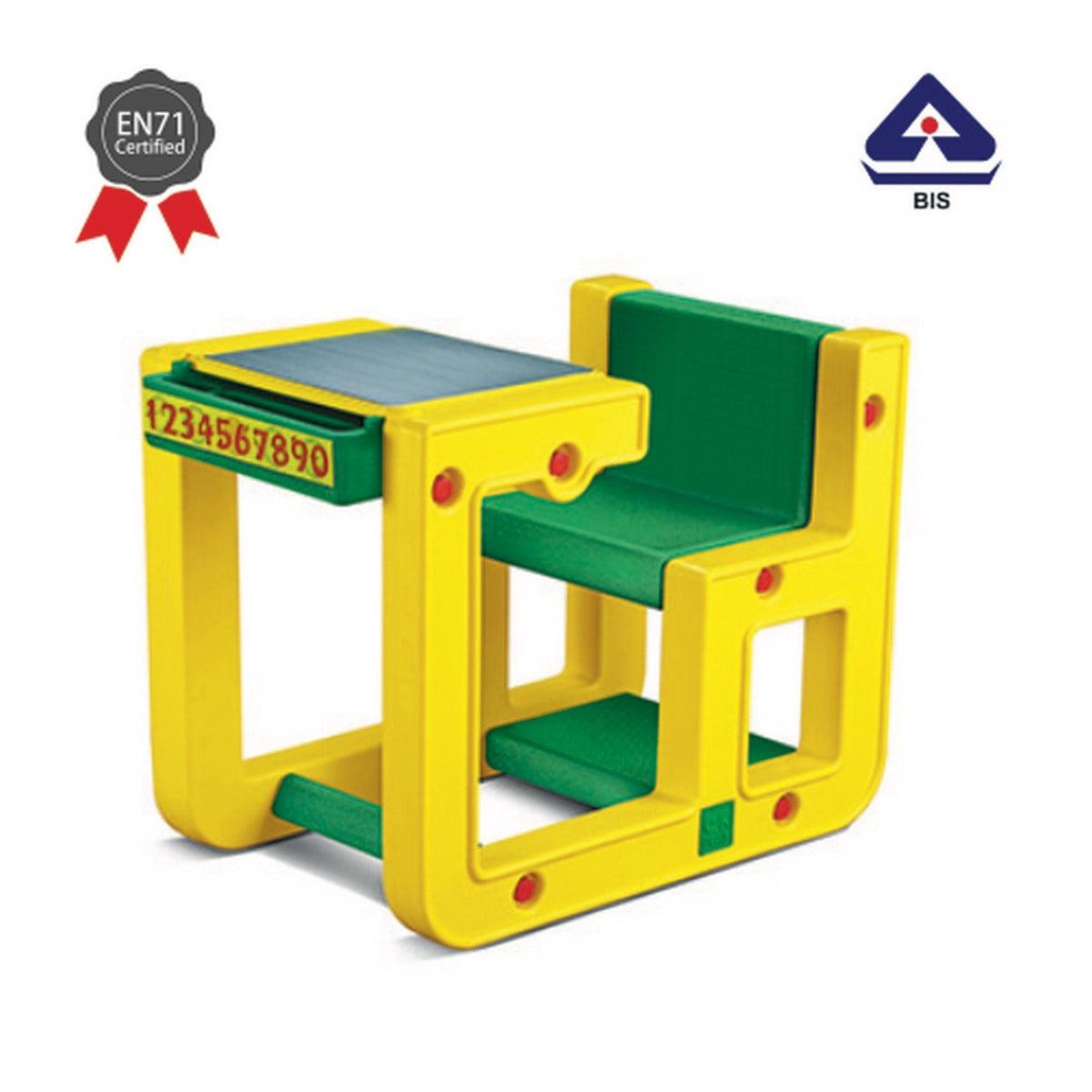 Ok Play Jack In The Box Single, Comfort And Safety For Two Kids, Perfect For Home And School, Yellow & Green, 2 to 4 Years