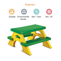 Ok Play Joy Station, Comfort And Safety For Four Kids, Perfect For Home And School, Green & Yellow, 2 to 4 Years