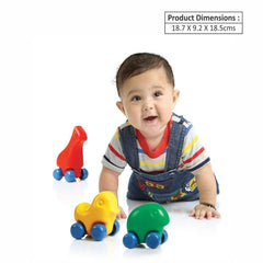 Ok Play Little Pets Shape Toys Set Of 3, Toddlers Toy, Multicolour, 0 To 2 Years