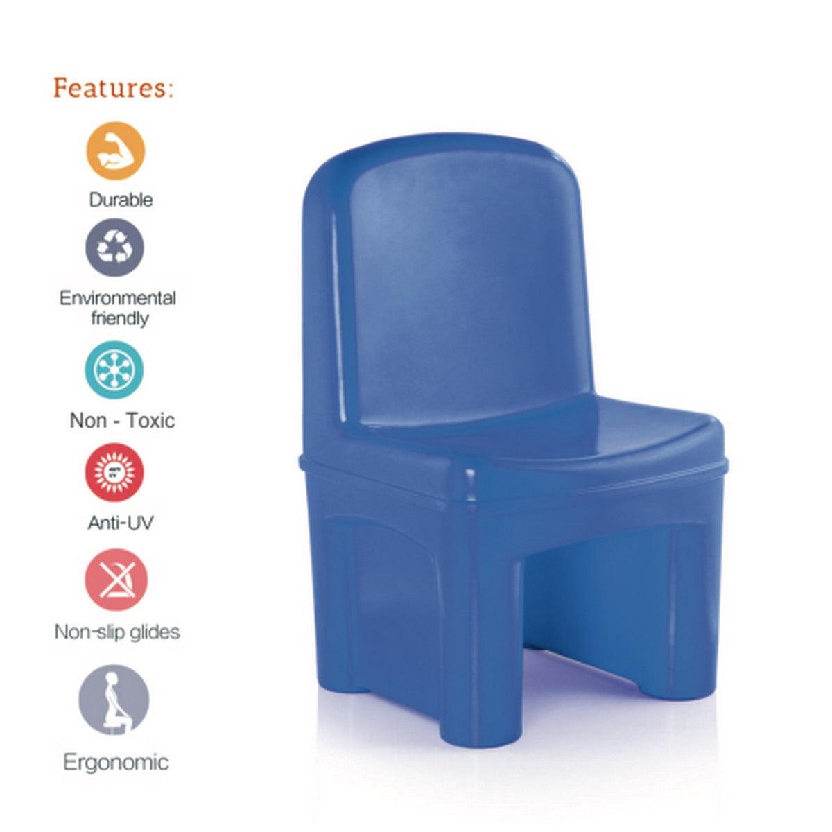 Ok Play Master Seat Chair For Little Kids, Perfect For Home And School, Blue, 2 to 4 Years