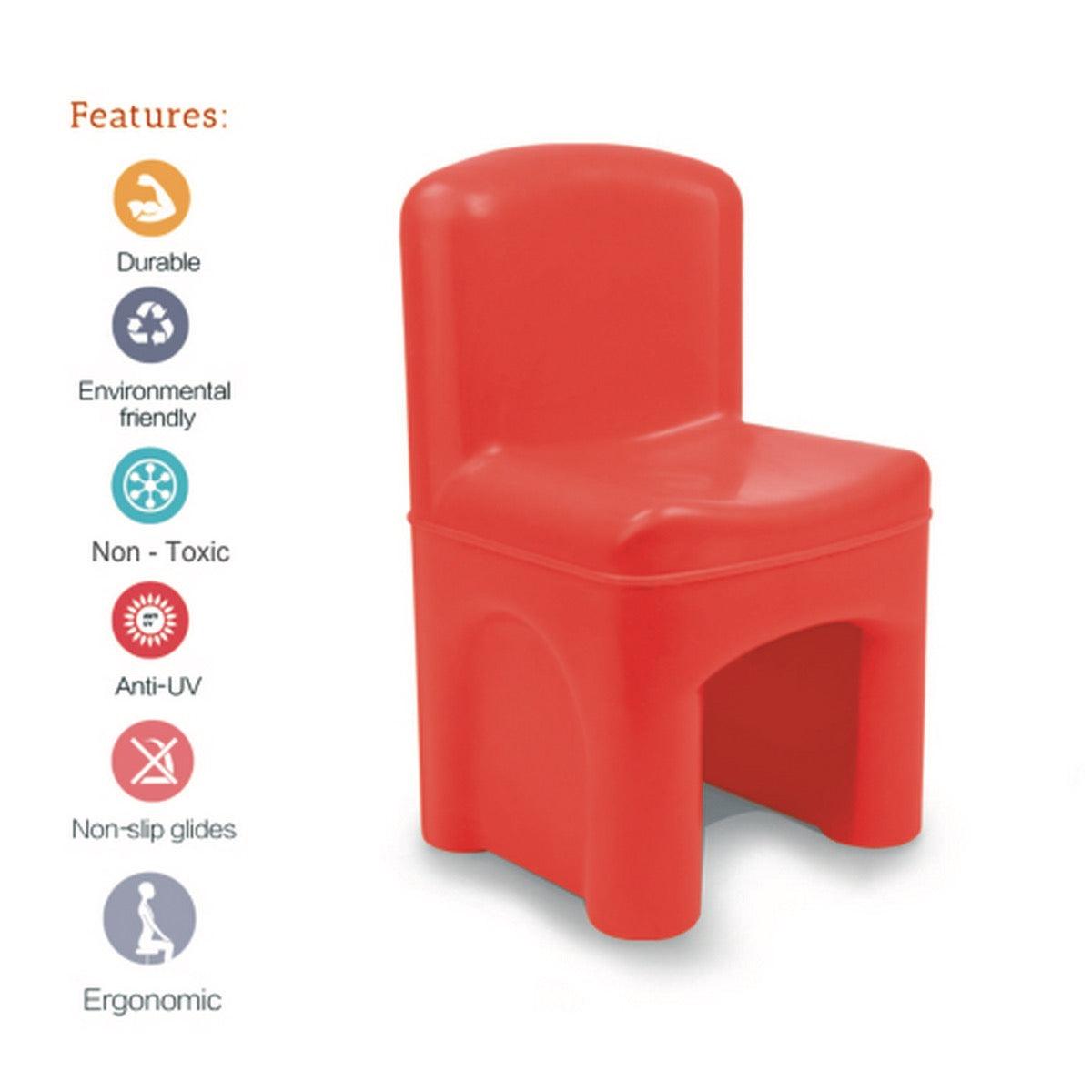 Ok Play Master Seat Chair For Little Kids, Perfect For Home And School, Red, 2 to 4 Years