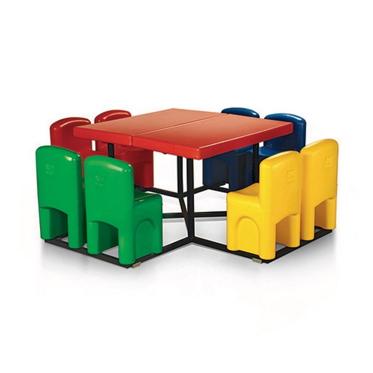 Ok Play One For All, Chair And Table, Perfect For Home And School, Red, Green, Blue & Yellow, 2 to 4 Years