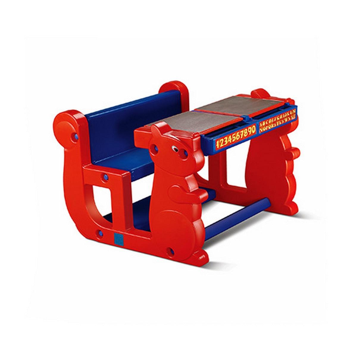 Ok Play Play Pet Double, Chair ‚Äö√Ñ√≤N' Desk Set For Kids, Perfect For Home And School, Red & Blue, 2 to 4 Years