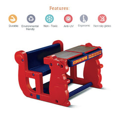 Ok Play Play Pet Double, Chair ‚Äö√Ñ√≤N' Desk Set For Kids, Perfect For Home And School, Red & Blue, 2 to 4 Years
