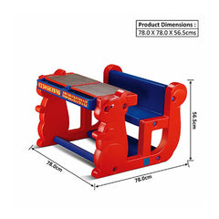 Ok Play Play Pet Double, Chair ‚Äö√Ñ√≤N' Desk Set For Kids, Perfect For Home And School, Red & Blue, 2 to 4 Years
