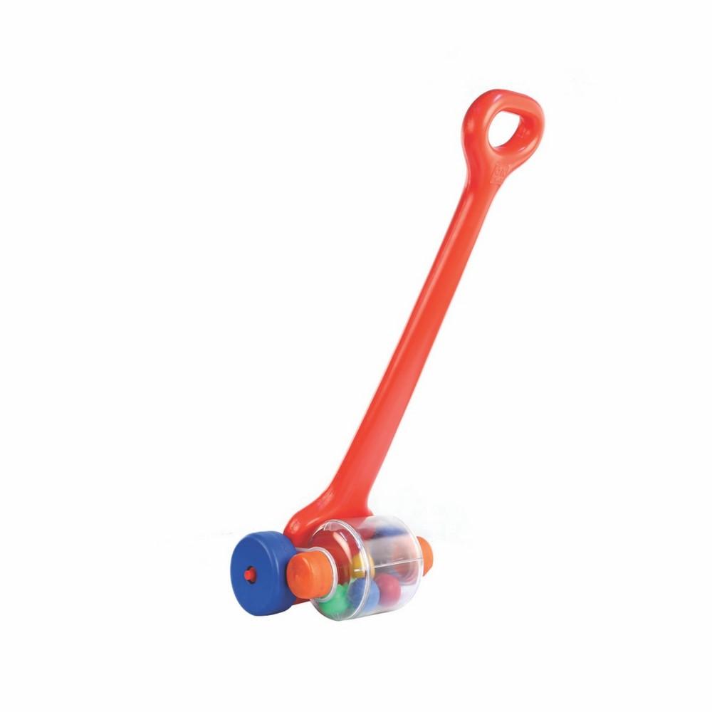 Ok Play Push Wheel For Kids,Push & Pull Stick, Wheels Pusher On Stick Toys For Kids, Red, 0 To 2 Years