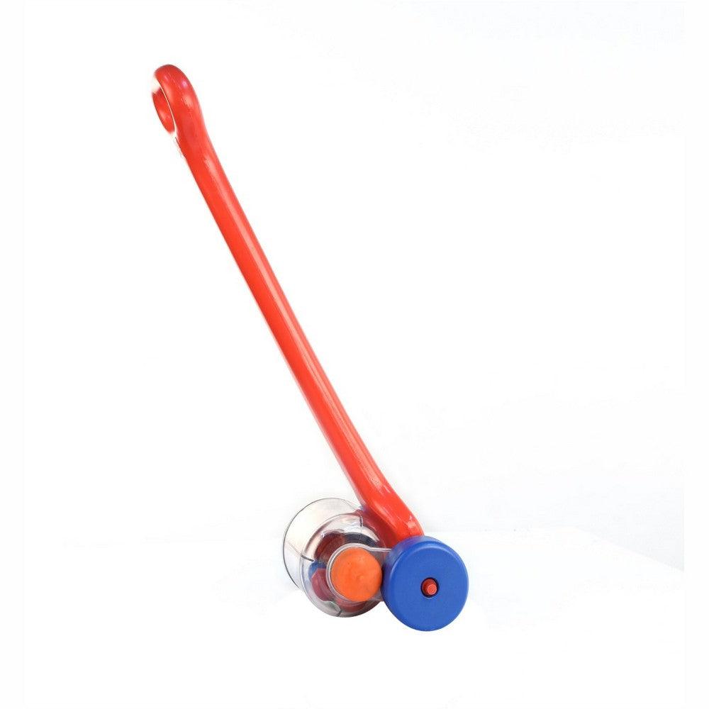 Ok Play Push Wheel For Kids,Push & Pull Stick, Wheels Pusher On Stick Toys For Kids, Red, 0 To 2 Years