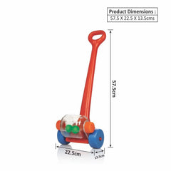 Ok Play Push Wheel For Kids,Push & Pull Stick, Wheels Pusher On Stick Toys For Kids, Red, 0 To 2 Years