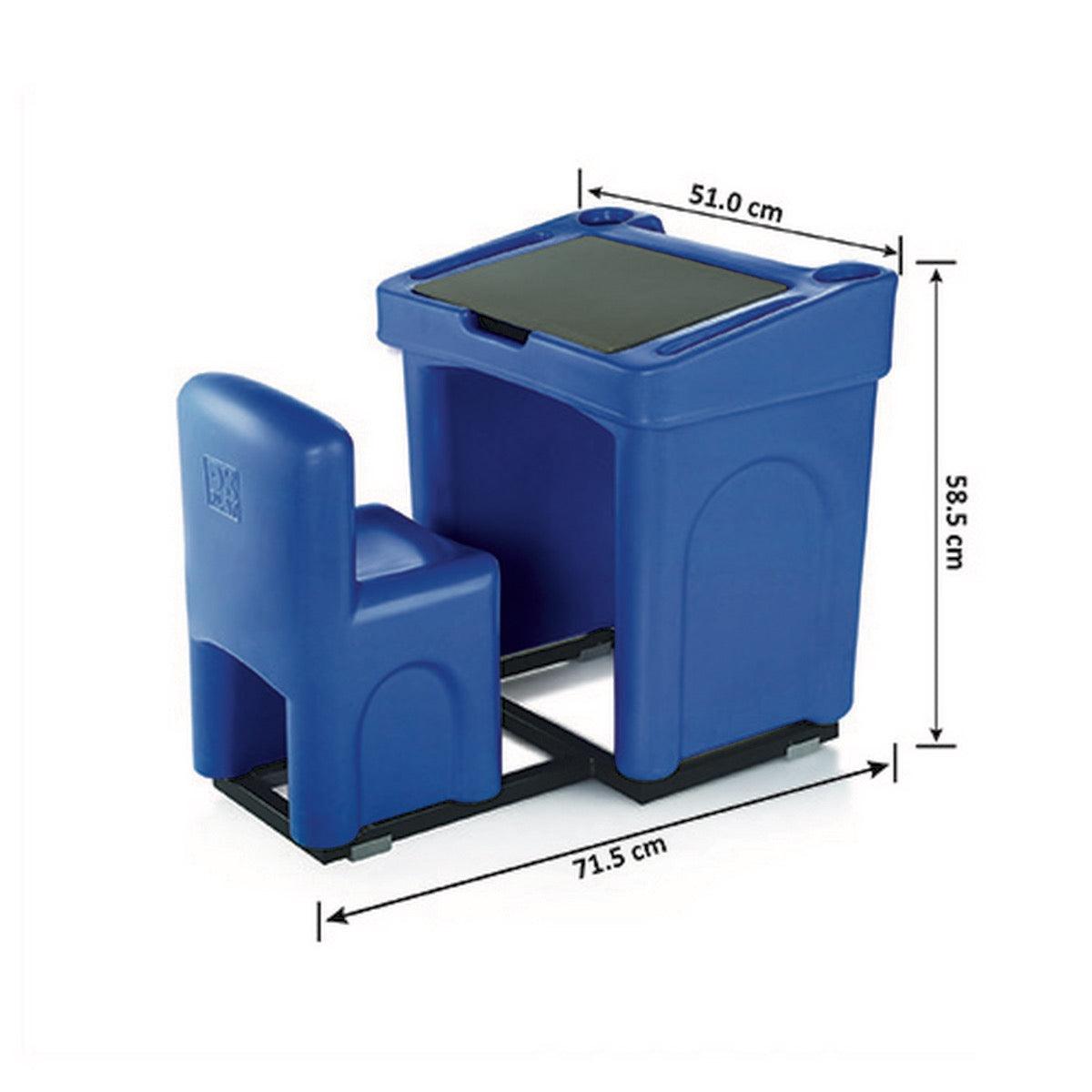 Ok Play Solo, Desk ‚Äö√Ñ√≤N' Chair For 1 Childrens, Study Table, Perfect For Home And School, Blue, 2 to 4 Years