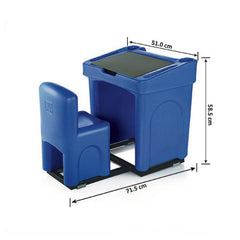 Ok Play Solo, Desk ‚Äö√Ñ√≤N' Chair For 1 Childrens, Study Table, Perfect For Home And School, Blue, 2 to 4 Years