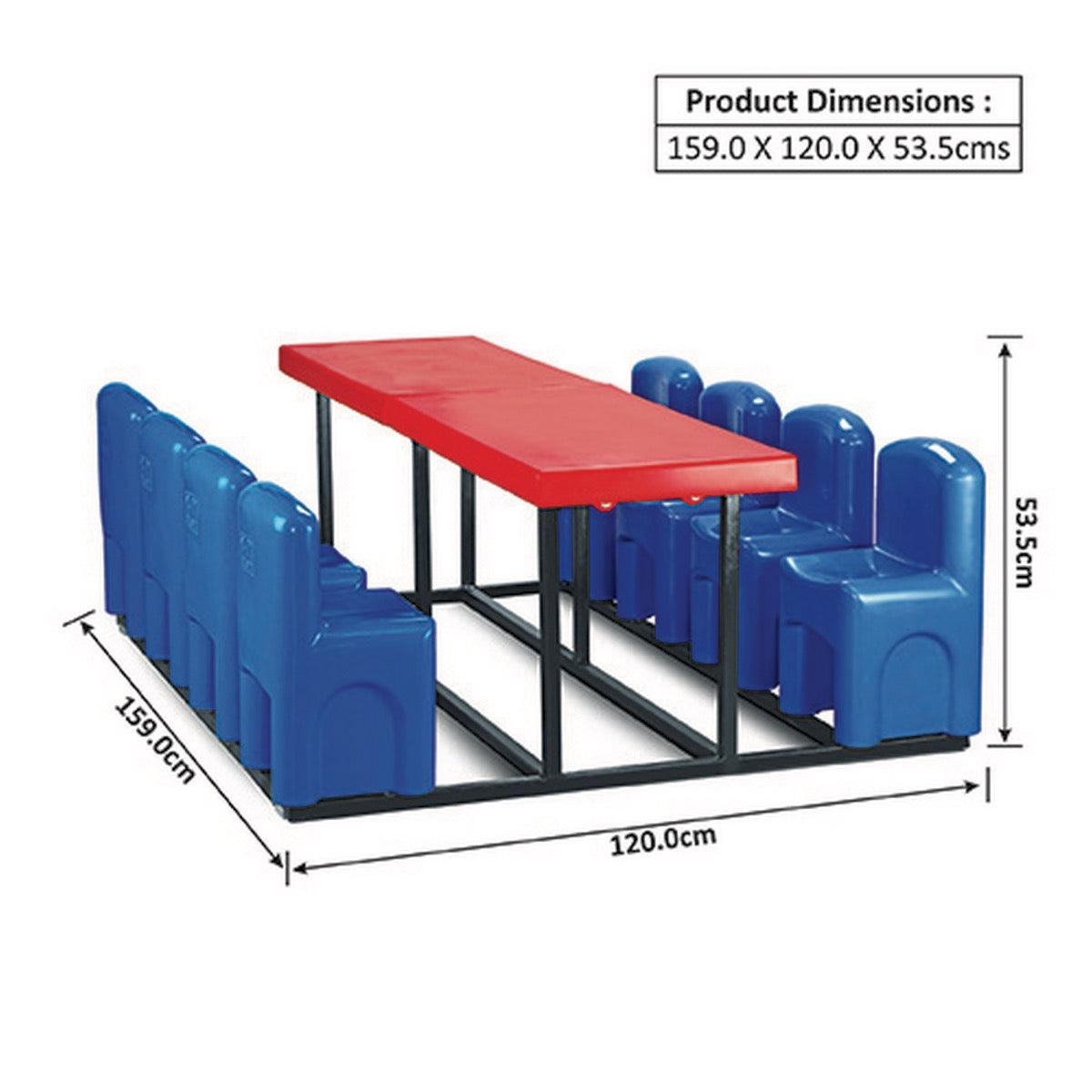 Ok Play The Eight Wonders, Table & Chair, Perfect For Home And School, Red & Blue, 2 to 4 Years