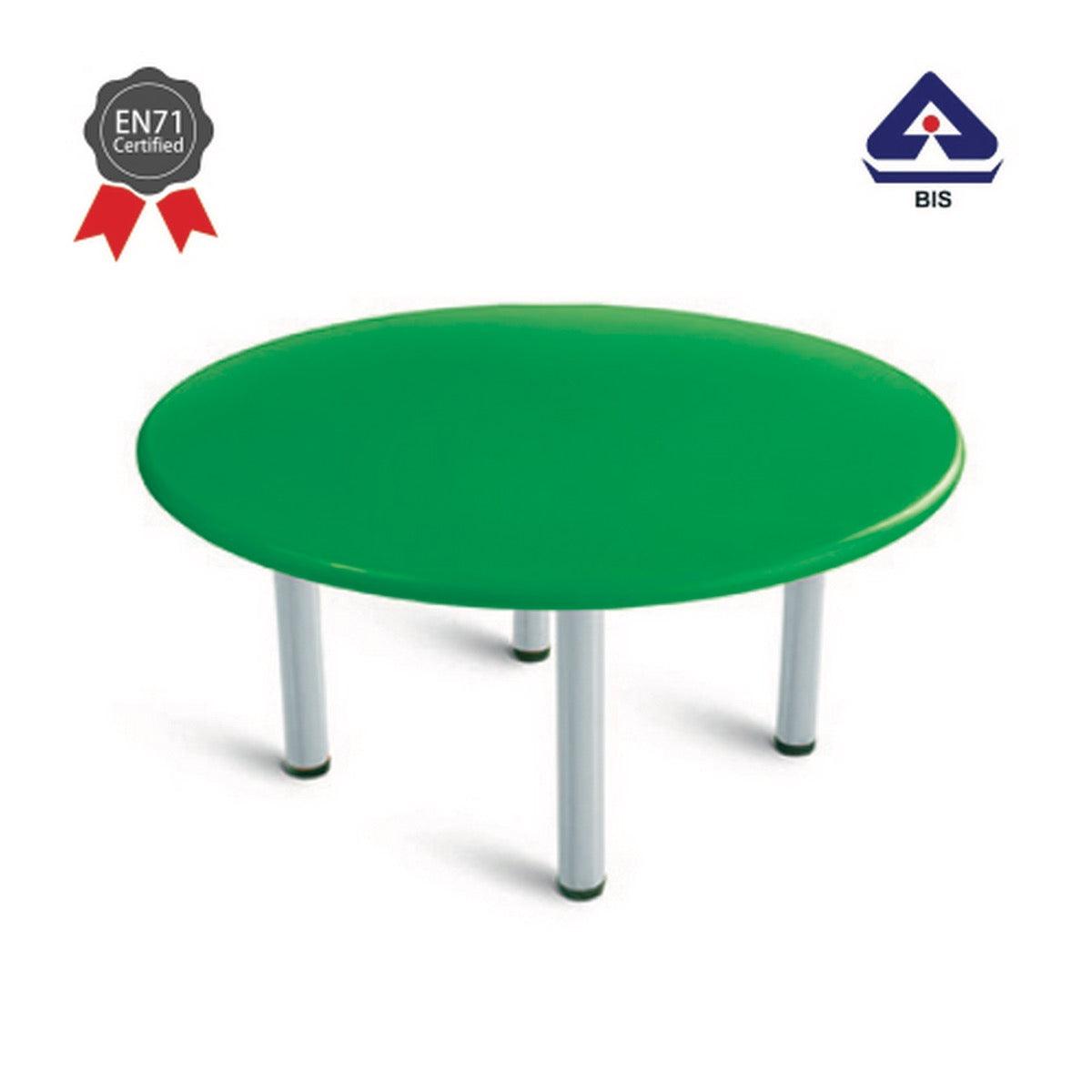 Ok Play Round Table For Kids, Round And Smooth Edges For The Safety, Perfect For Home And School, Green, 2 to 4 Years