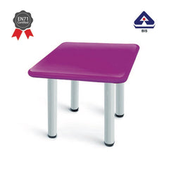 Ok Play Square Table, Smooth & Rounded Edges For Safety, Perfect For Home And School, Voilet, 2 to 4 Years
