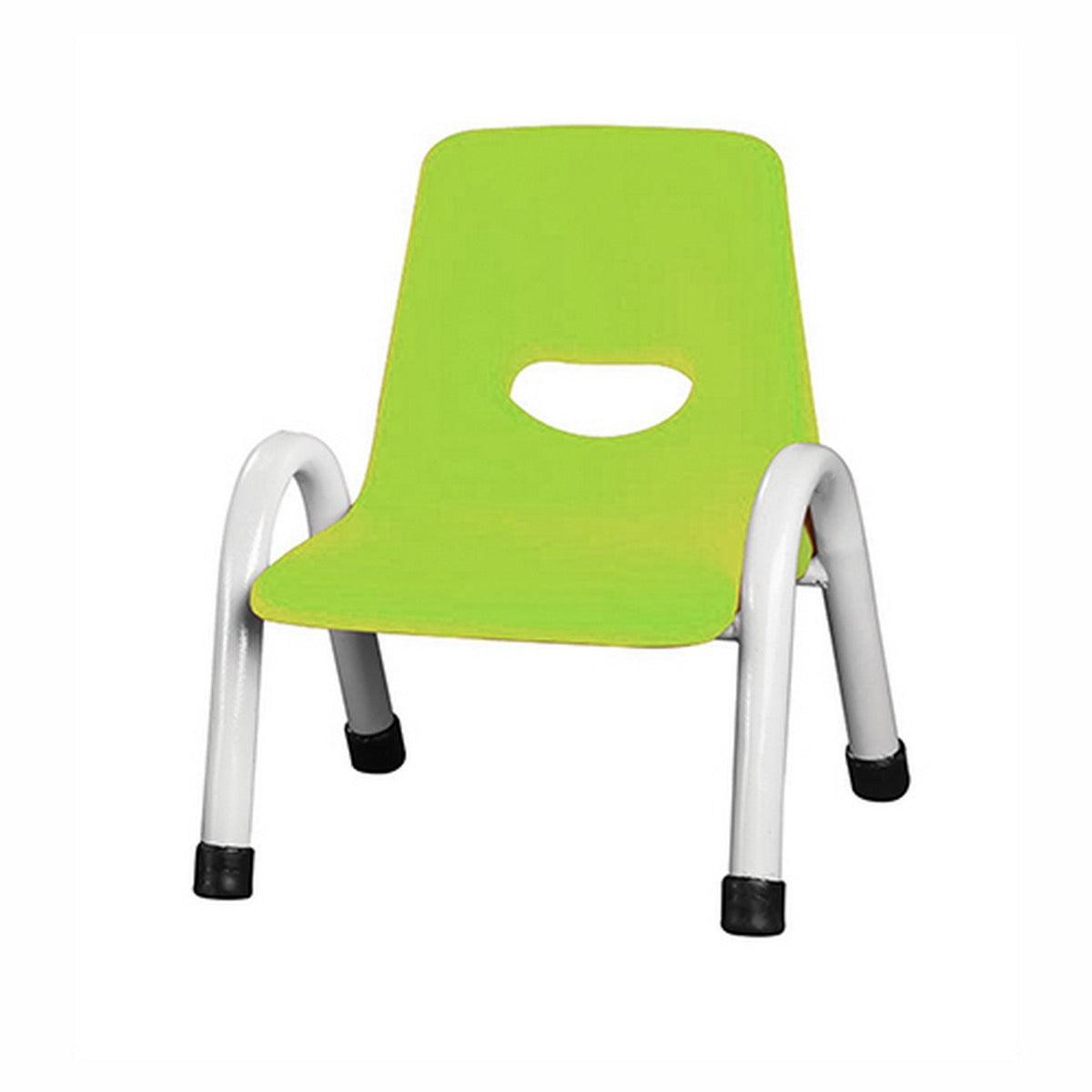 Ok Play Cute Chair Small, Study Chair, Perfect For Home, Creches And School, Parrot Green & Ivory White, 2 to 4 Years