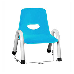 Ok Play Cute Chair Small, Study Chair, Perfect For Home, Creches And School, Sky Blue & Ivory White, 2 to 4 Years