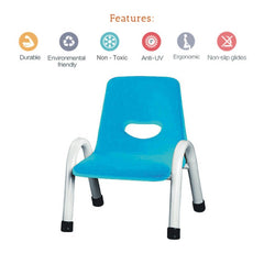 Ok Play Cute Chair Small, Study Chair, Perfect For Home, Creches And School, Sky Blue & Ivory White, 2 to 4 Years