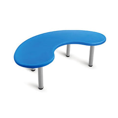 Ok Play Moon Desk Big, Round And Smooth Edges For Safety, Perfect For Home And School, Blue, 2 to 4 Years