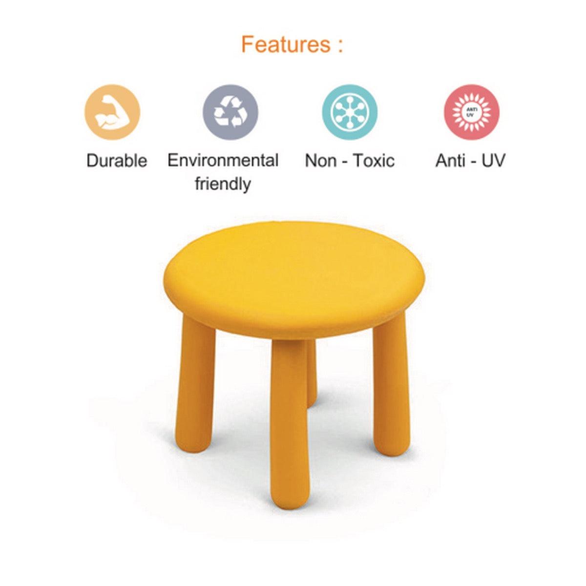 Ok Play Hobo Baby Stool, With Detachable Legs For Kids, Perfect For Home And School, Yellow, 2 to 4 Years