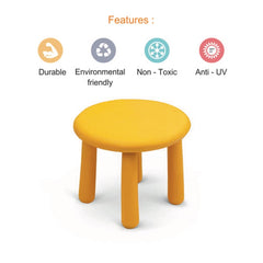 Ok Play Hobo Baby Stool, With Detachable Legs For Kids, Perfect For Home And School, Yellow, 2 to 4 Years