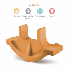Ok Play Rocker Small For Kids, Plastic Boat Ride On Toy, For Kids, Indoor And Outdoor, Orange, 2 To 4 Years