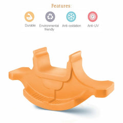 Ok Play Rocker Medium For Kids, Boat Ride On Toy, Indoor And Outdoor, Orange, 2 To 4 Years