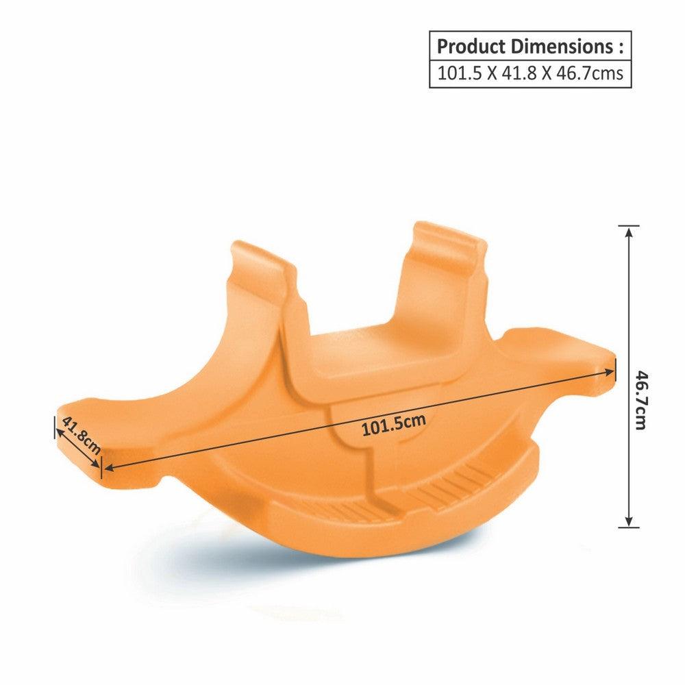 Ok Play Rocker Medium For Kids, Boat Ride On Toy, Indoor And Outdoor, Orange, 2 To 4 Years