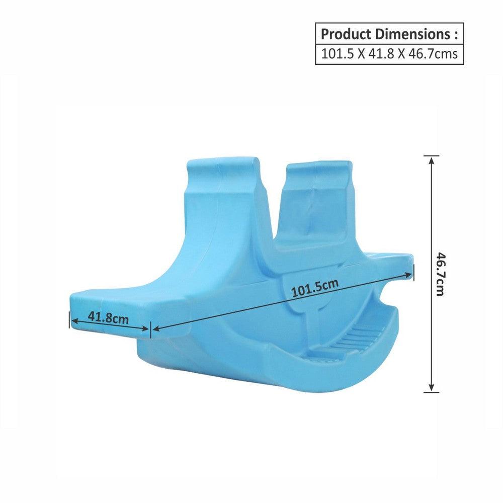 Ok Play Rocker Medium For Kids, Boat Ride On Toy, Indoor And Outdoor, Blue, 2 To 4 Years