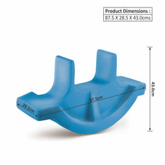 Ok Play Rocker Small For Kids, Plastic Boat Ride On Toy, For Kids, Indoor And Outdoor, Sky Blue, 2 To 4 Years