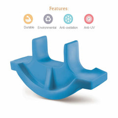 Ok Play Rocker Small For Kids, Plastic Boat Ride On Toy, For Kids, Indoor And Outdoor, Sky Blue, 2 To 4 Years
