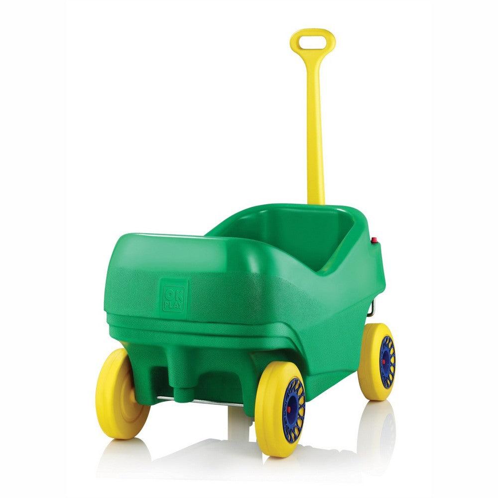 Ok Play Dream Wagon, Ride On Toys, Kids Cars, Push Car For Toddlers,Green, 1 To 2 Years